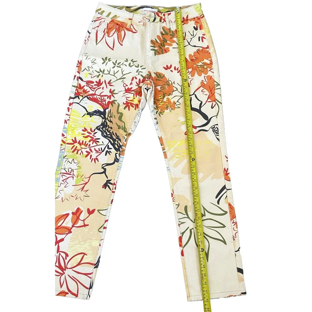 Lewser YITAI LA Sean Lew Printed Shangri Jean‎ Pants Jacket Set L Streetwear Art